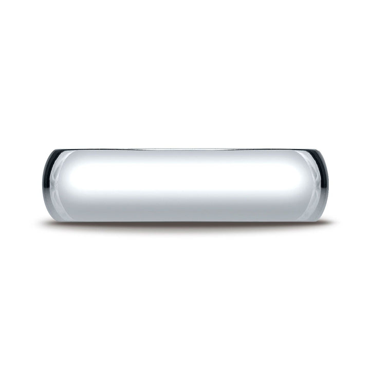 6mm Slightly Domed Super Light Comfort-Fit Wedding Band, in Platinum | RockHer