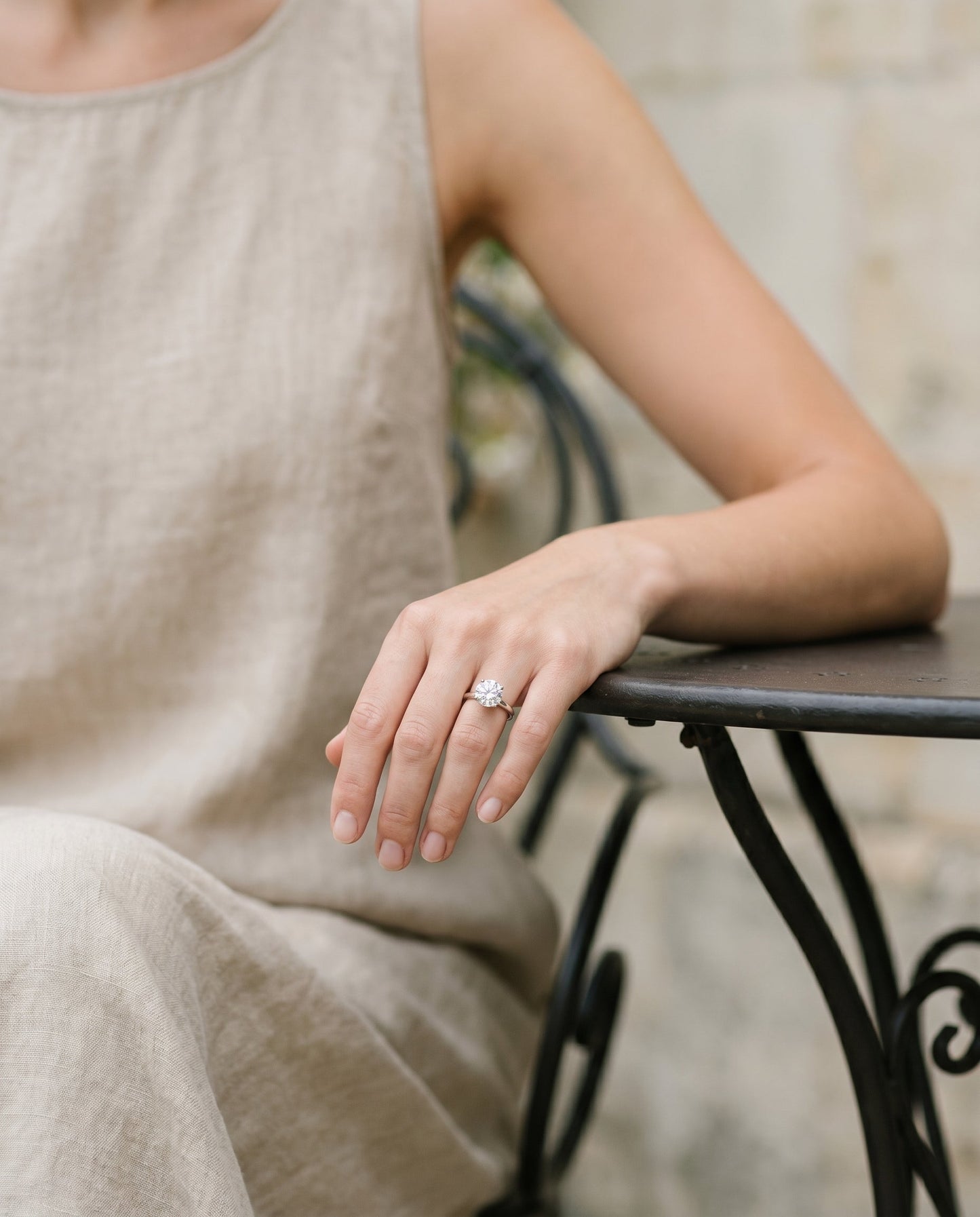 Dolly Select Double Hidden Halo Solitaire in Platinum – view 7