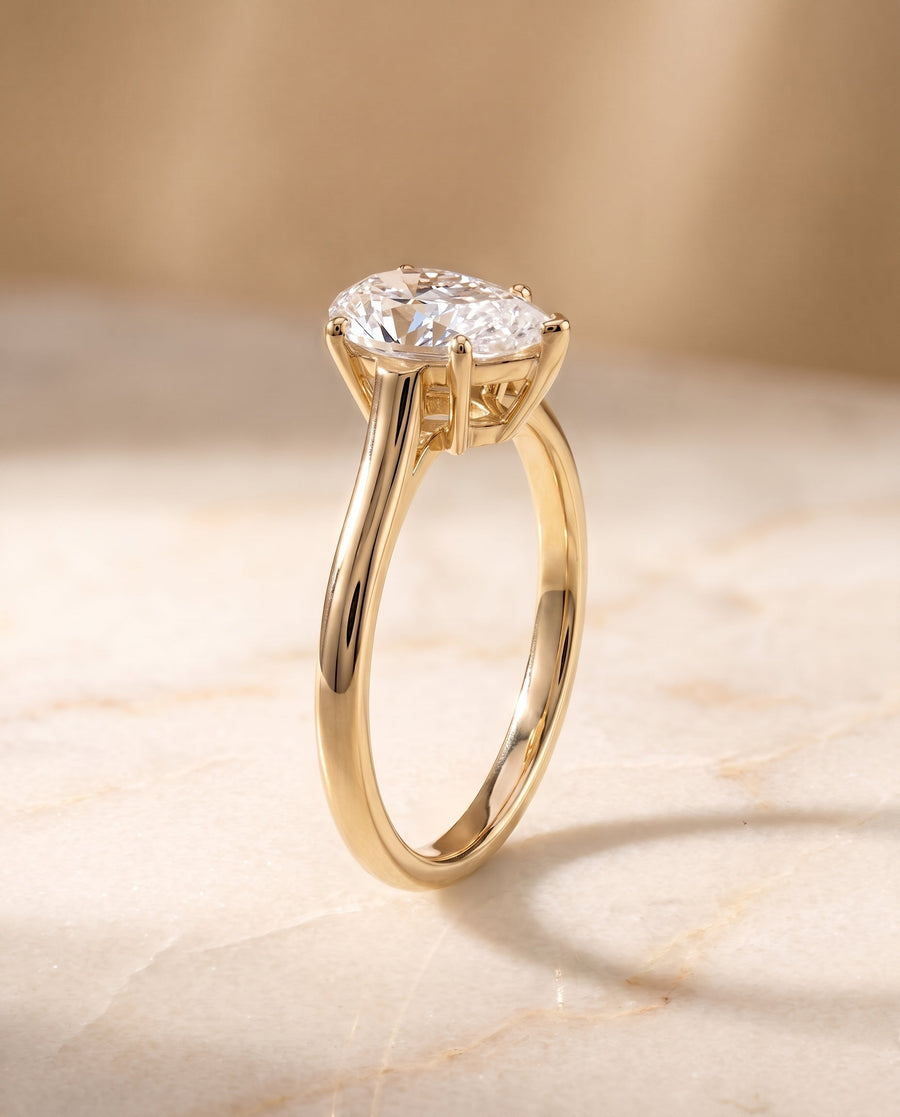 The เอลลี Engagement Ring, made to order in our Los Angeles atelier