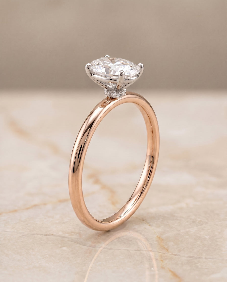 The โจนิ Engagement Ring, made to order in our Los Angeles atelier