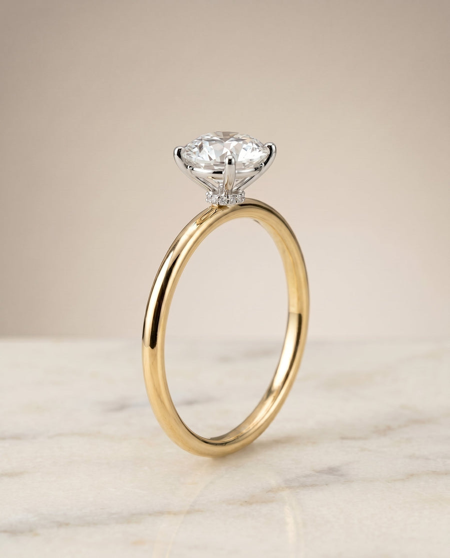 The โจนี่ Engagement Ring, made to order in our Los Angeles atelier
