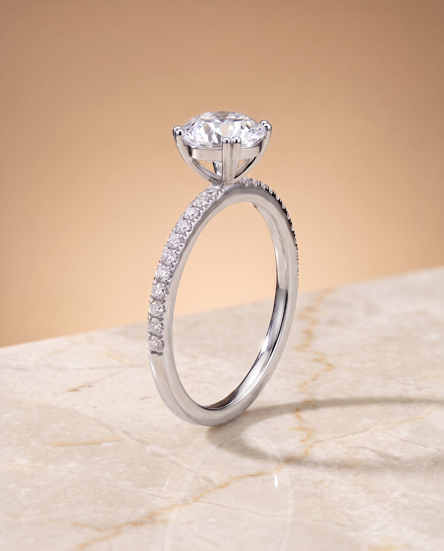 The เคลลี่ Engagement Ring, made to order in our Los Angeles atelier