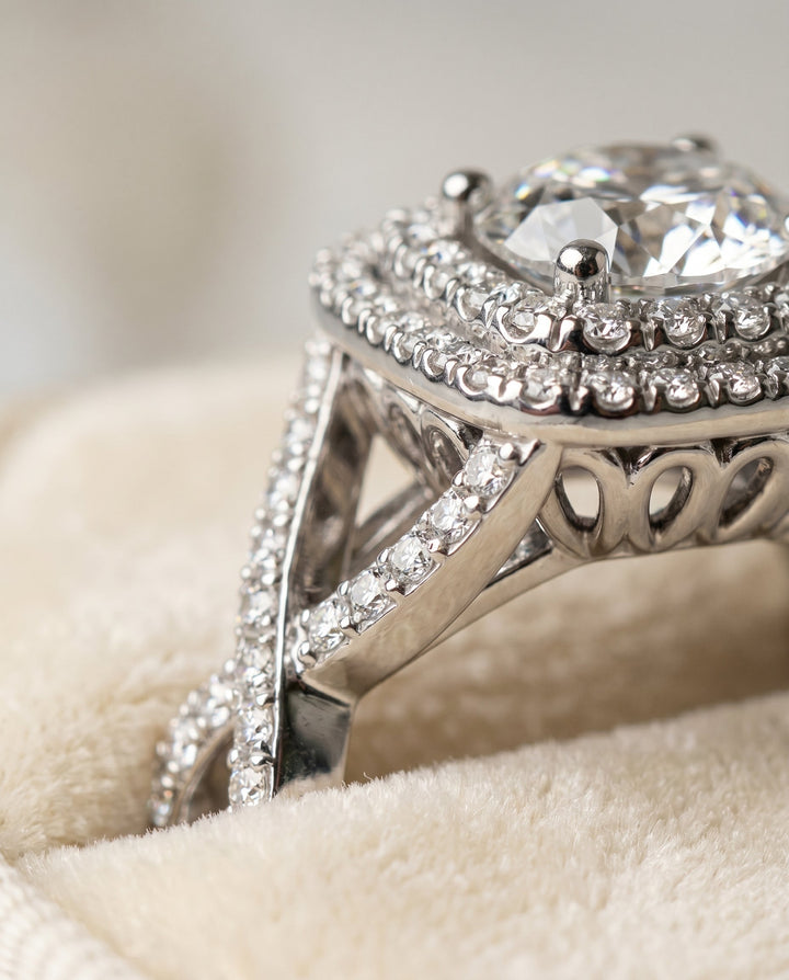 Macy Select Twist Double Halo in Platinum – view 4