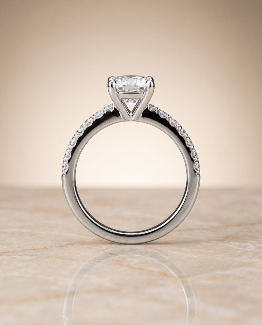 The โนราห์ Engagement Ring, made to order in our Los Angeles atelier