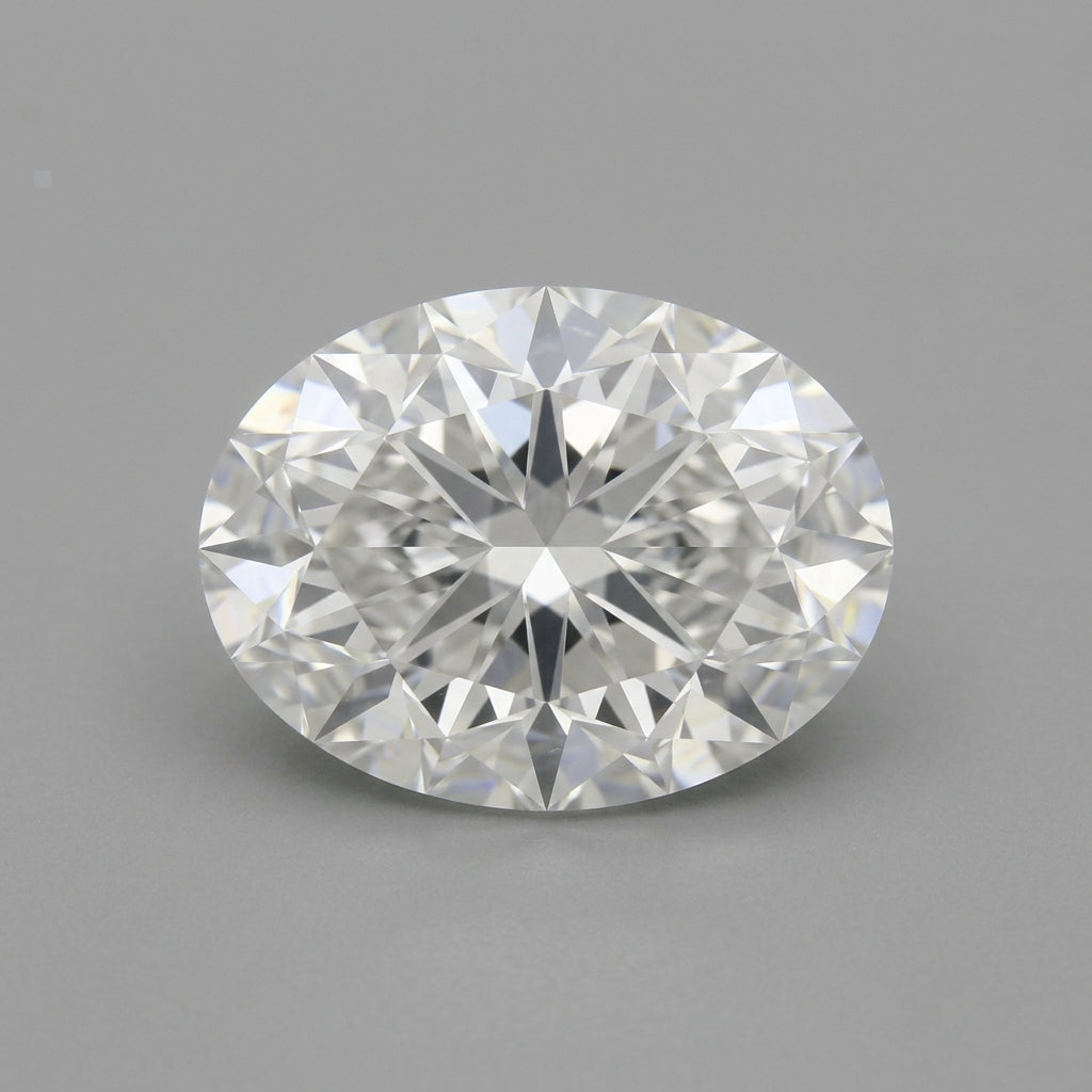 1-1/4 Carat Oval Lab Grown Diamond — top-down face-up view